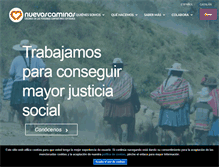 Tablet Screenshot of nuevoscaminos.org